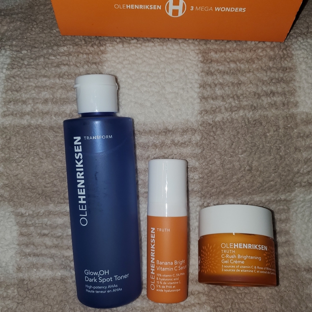 NIB Ole Henriksen 3 Mega Wonders: Tone, Brighten, & Moisturize Set (3pc) - Picture 10 of 13